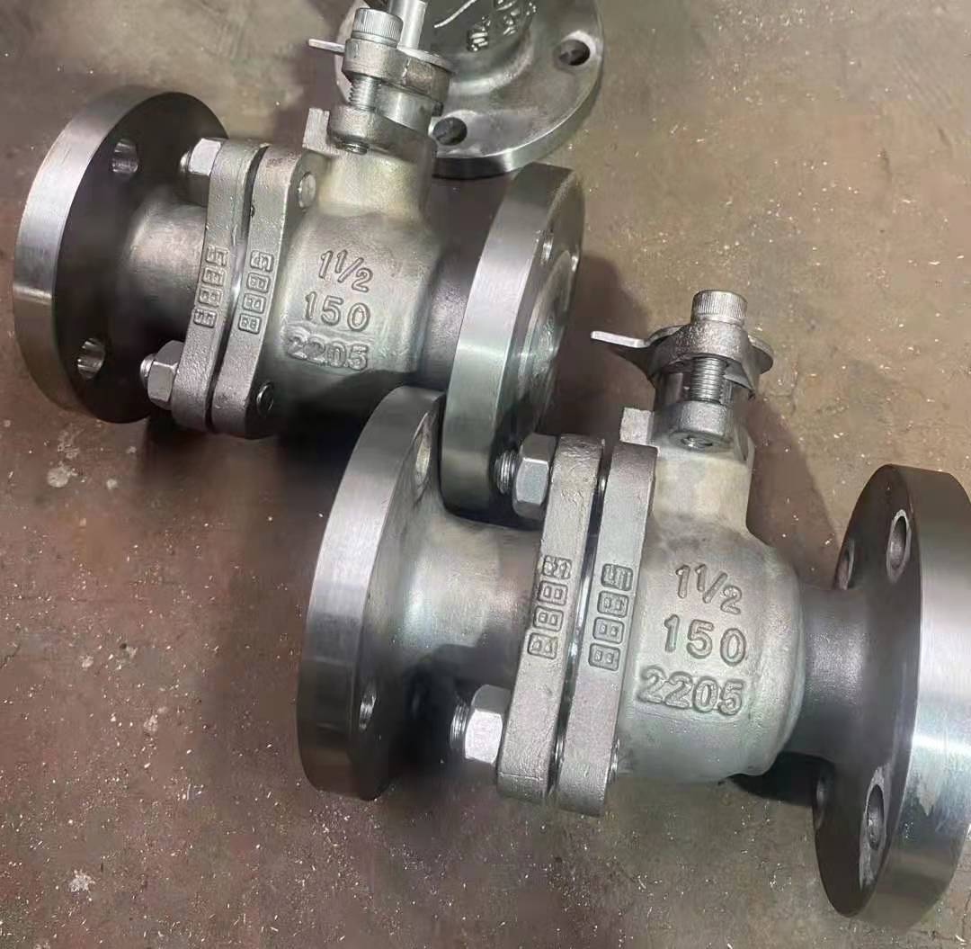 2205美標法蘭雙相鋼球閥